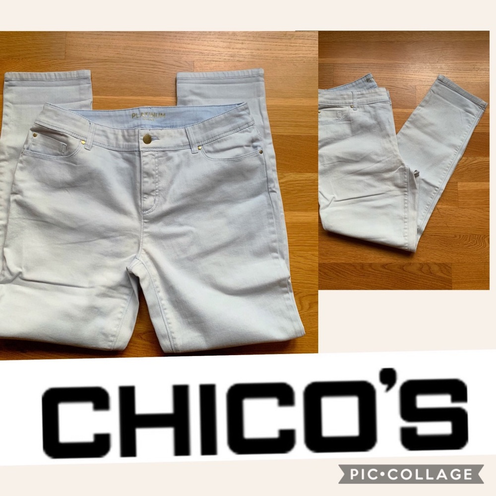 ❇️Platinum Chico’s Light Wash Jeans❇️